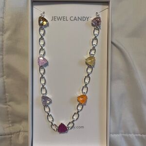 Bomb Party Jewel Candy - The Saige- Purple and Yellow Beaded Necklace